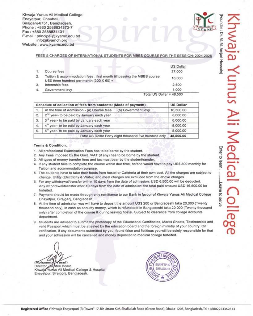 Khwaja Yunus Ali Medical College – zoomed